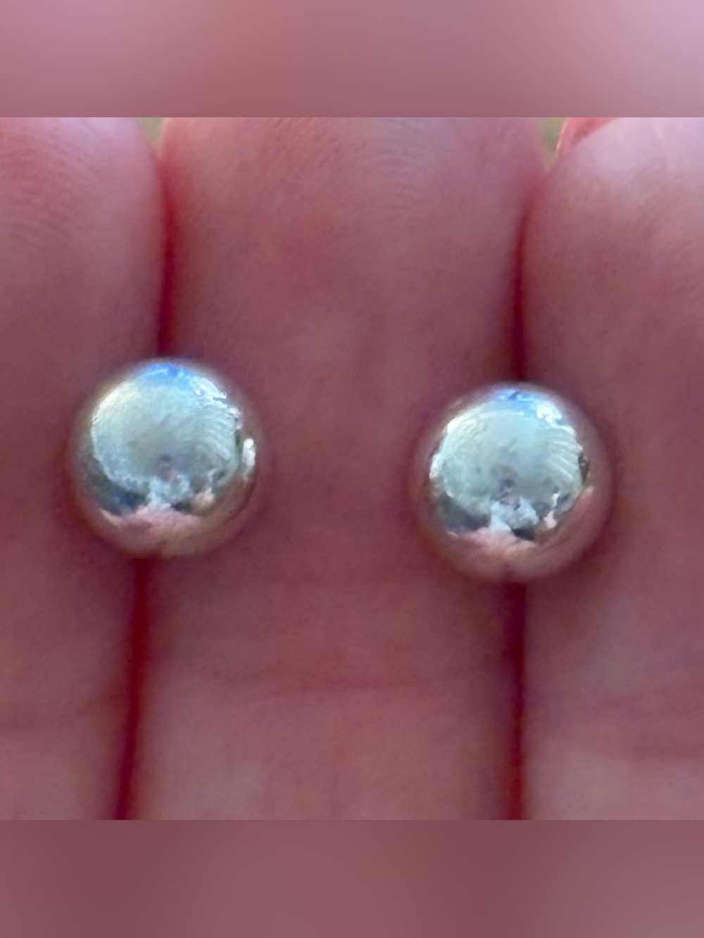 Classic Silver Ball Stud Earrings